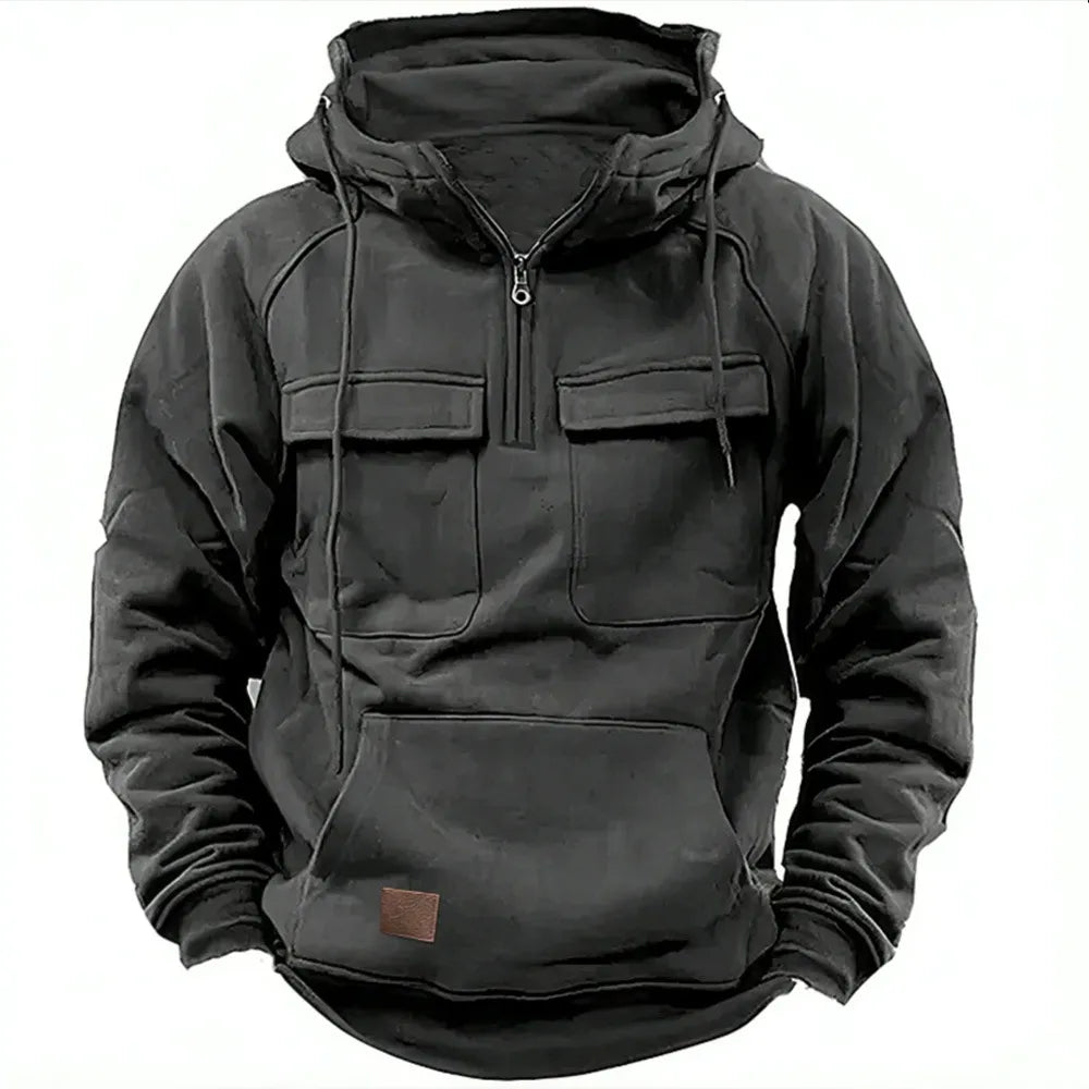 Adam – Hoodie with Zipper and Chest Pockets