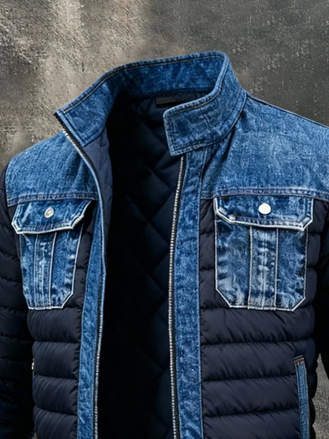 Sergio – Chaqueta doble denim clásica