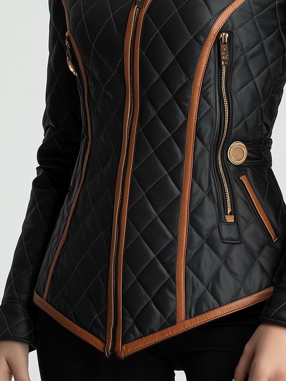 Lillian – Diamond-quilted Padded Jacket