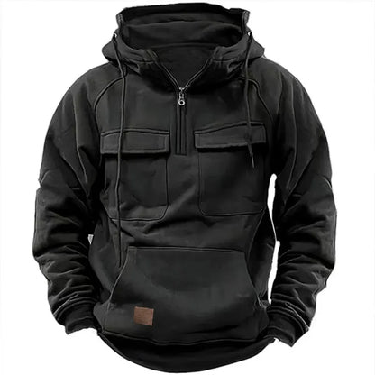 Adam – Hoodie with Zipper and Chest Pockets