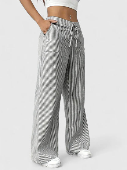 Dominique - Elegant Wide Pants