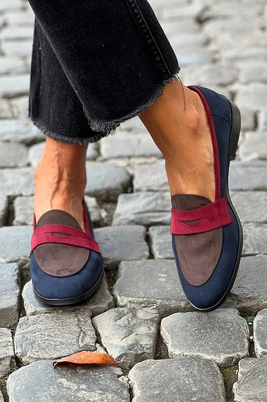 COLOR-BLOCK LOAFERS