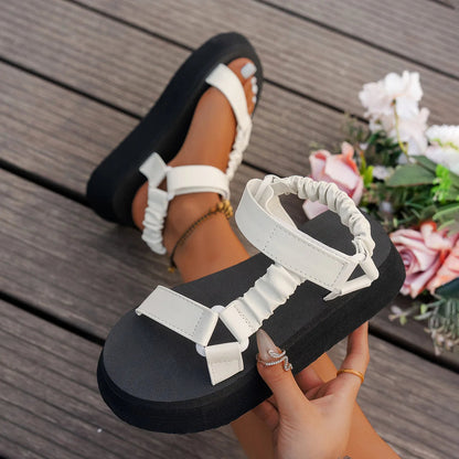 Aura – Iridescent Platform Sandal