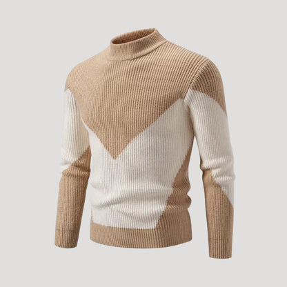 Adrianos – Knit Pullover Mock Neck Sweater