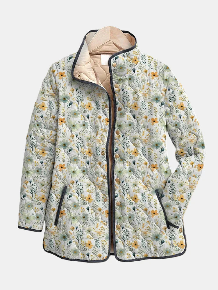Nola – Delightful Floral-Printed Quilted Jacket