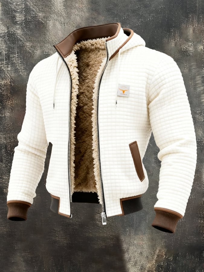 Luis – Chaqueta Acolchada de Invierno con Interior Sherpa