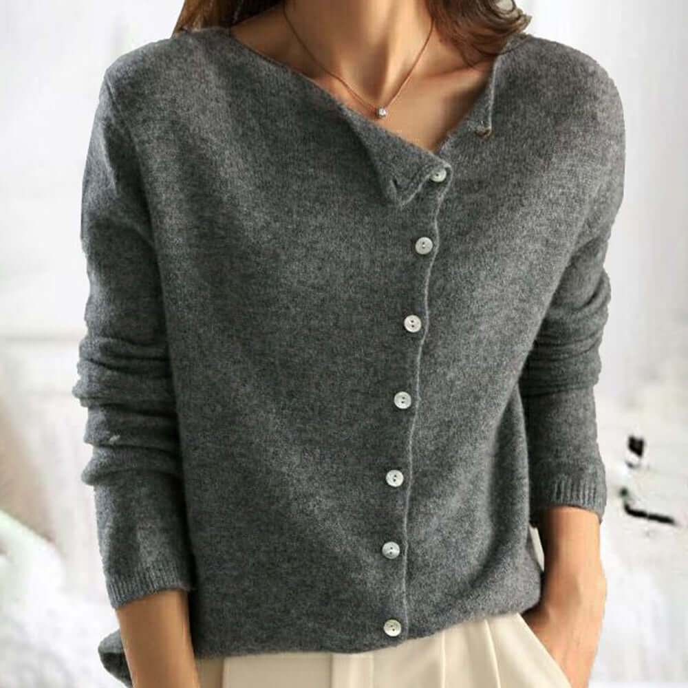 Velice - Elegant Sweater with Buttons