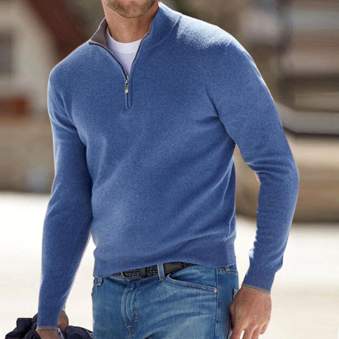 Miguel – Premium Zip-Neck Pullover