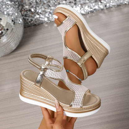 Priscilla – Elegant Wedge Sandals