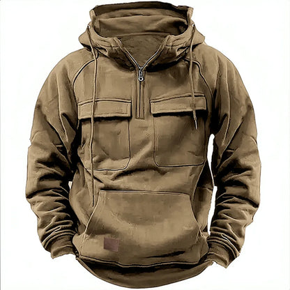 Adam – Hoodie with Zipper and Chest Pockets