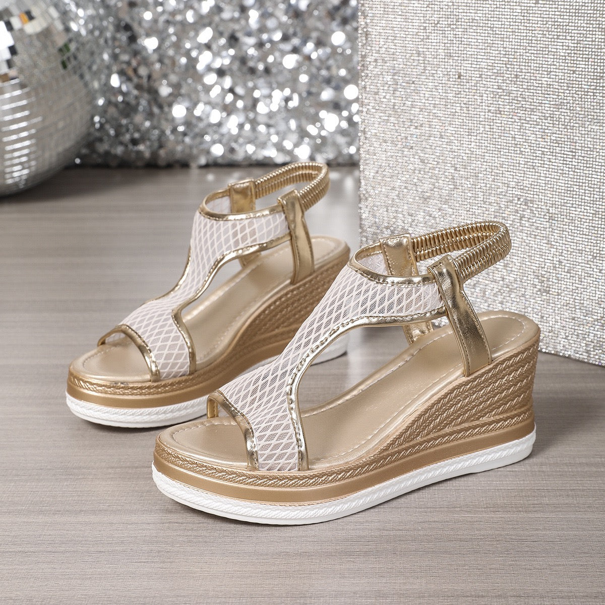 Priscilla – Elegant Wedge Sandals