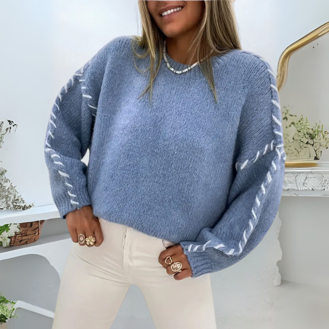 Felicity – Comfy Long Sleeve Round Neck Sweater