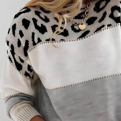 Charlene – Leopard Print Casual Sweater