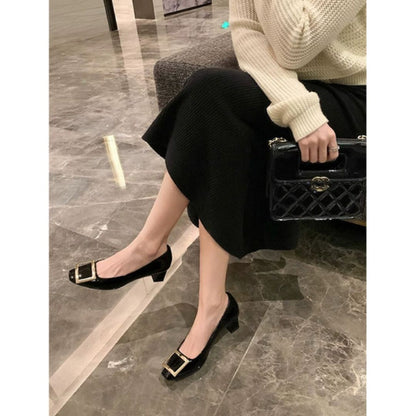 Narella™ | Elegant sandals with mid-height heel and square toe