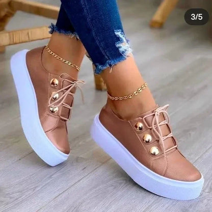 Serena – Orthopedic Round Toe Platform Sneakers