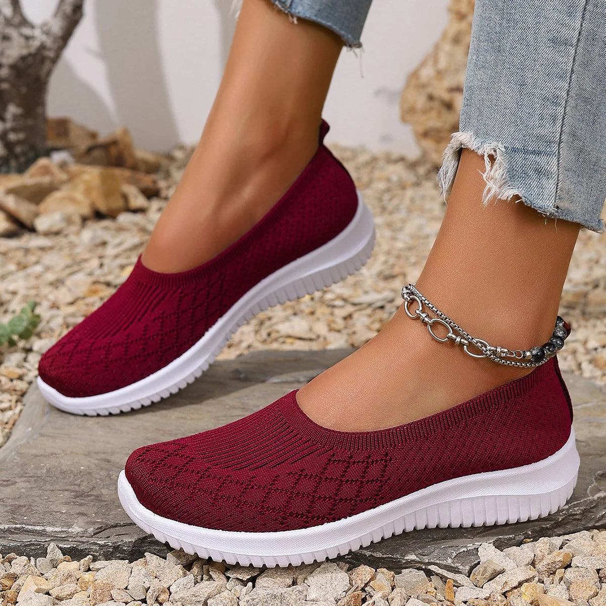 Sofina – Anti-Slip Breathable Slip-Ons