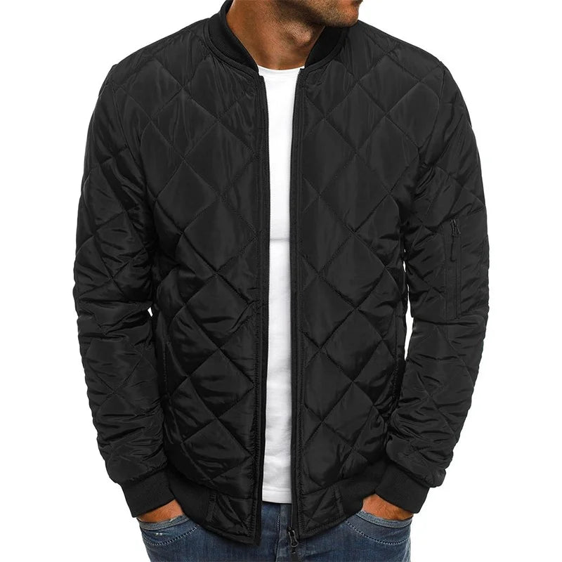 Jacob – Cotton Jacket with Diamond Pattern