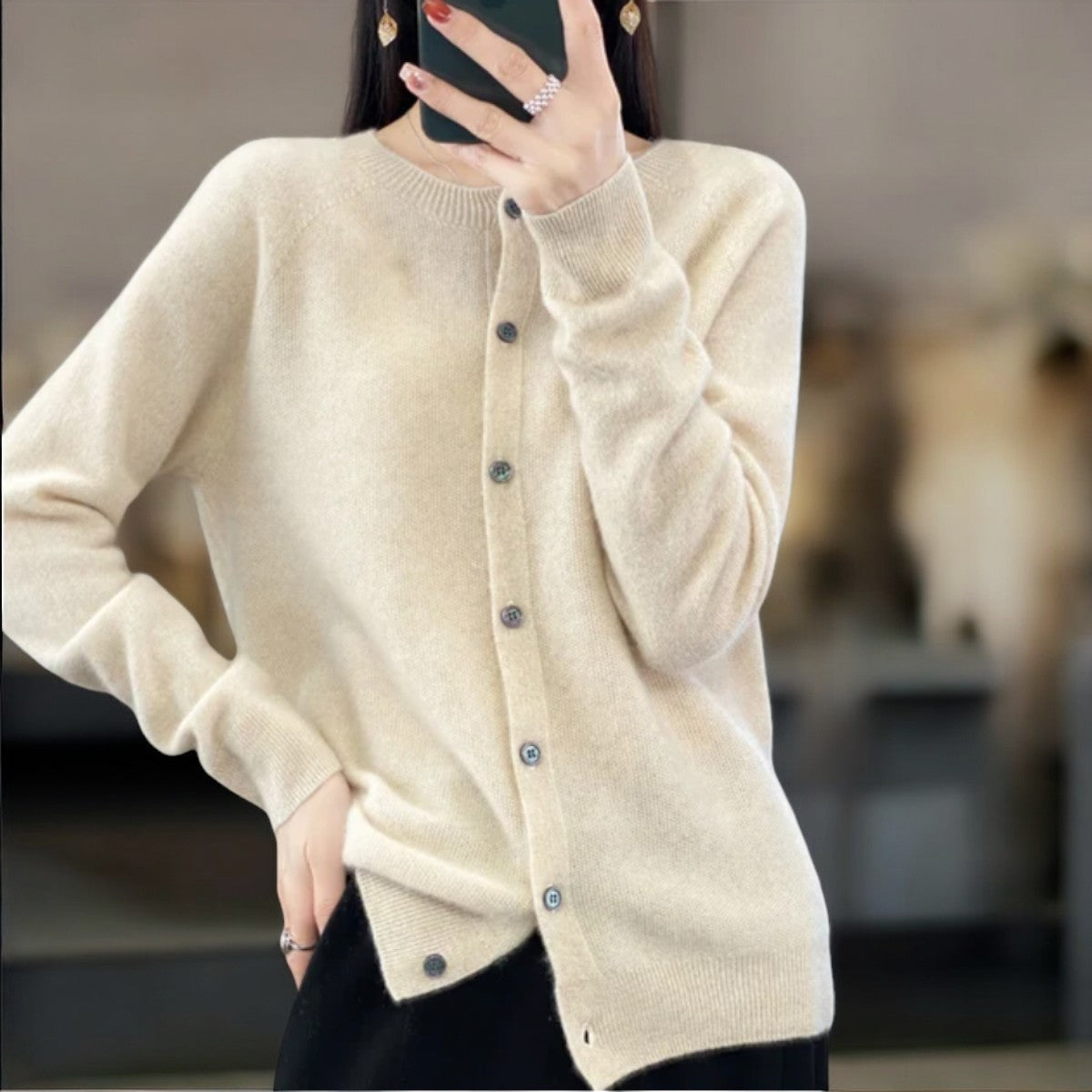 VIVIENNE I WARM COZY KNIT CARDIGAN