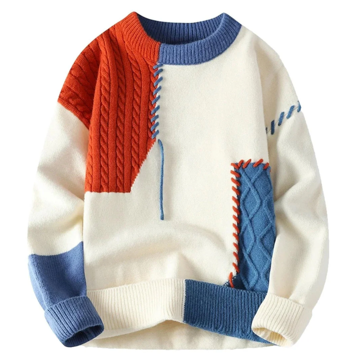 Grant – Aspen Patchwork Sweater