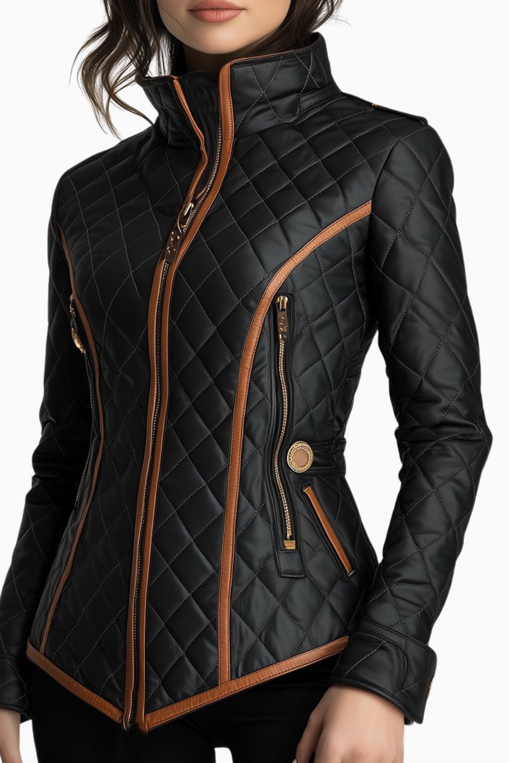 Lillian – Diamond-quilted Padded Jacket