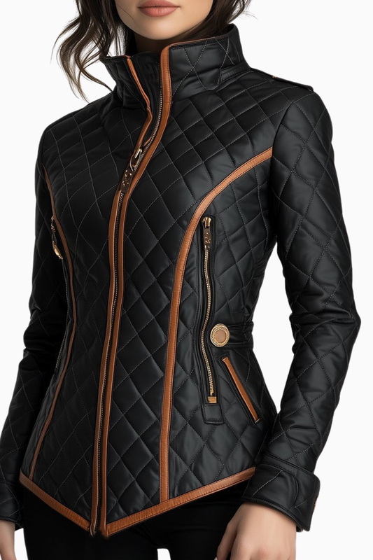 Lillian – Diamond-quilted Padded Jacket