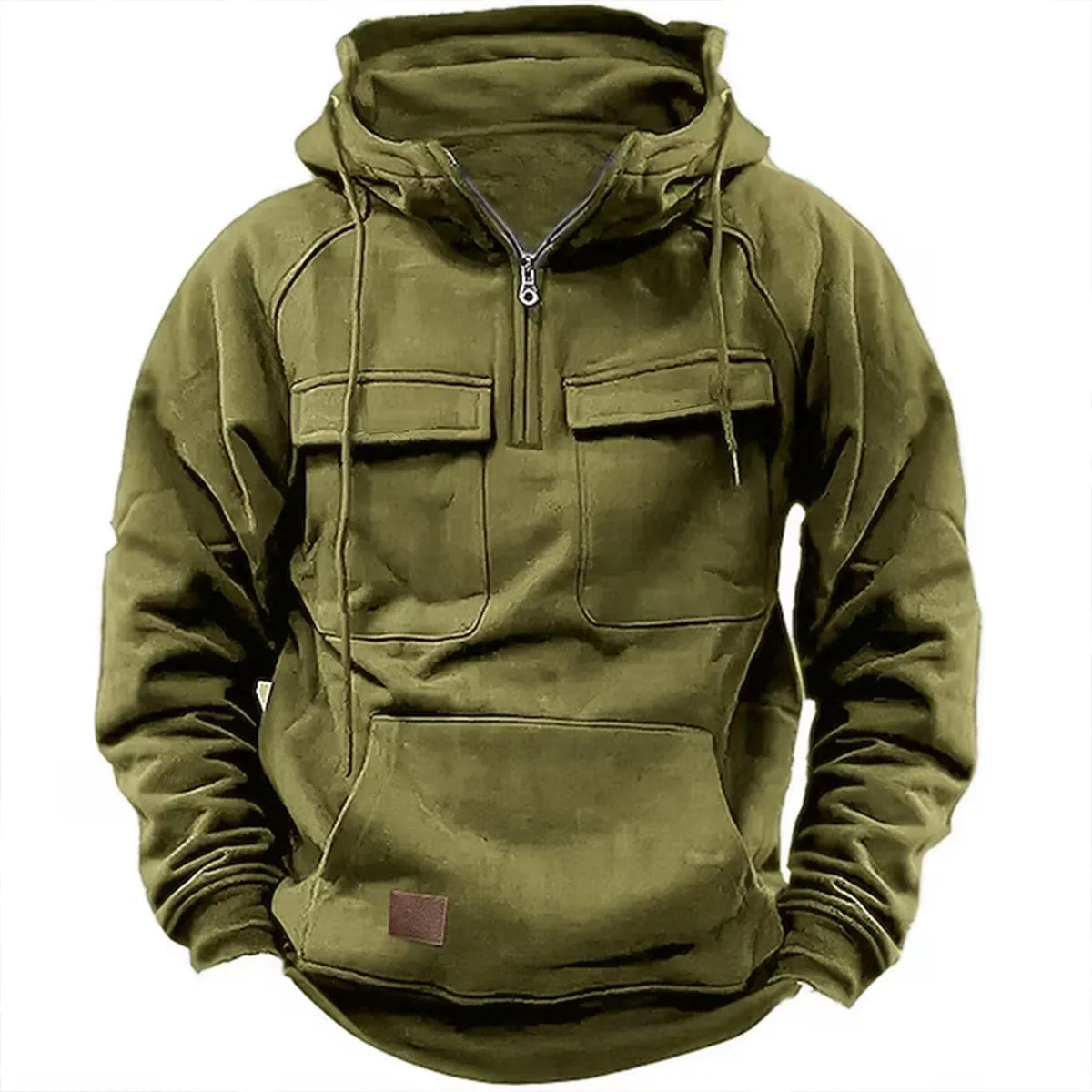 Adam – Hoodie with Zipper and Chest Pockets
