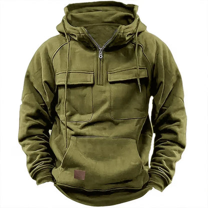 Adam – Hoodie with Zipper and Chest Pockets