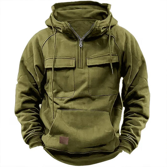 Adam – Hoodie with Zipper and Chest Pockets