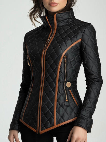 Lillian – Diamond-quilted Padded Jacket
