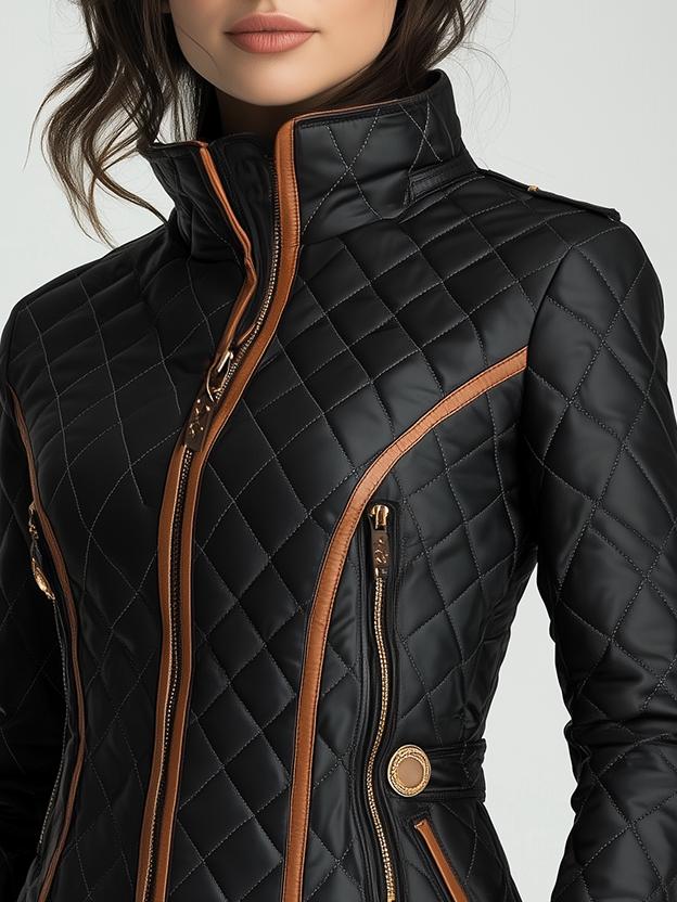 Lillian – Diamond-quilted Padded Jacket