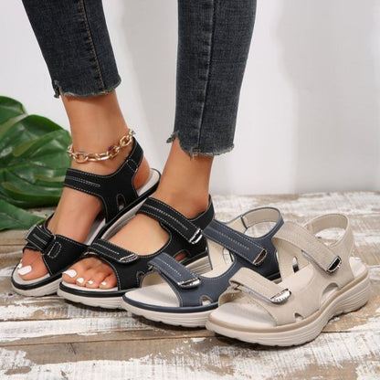 Mabel – Wedge Heel Sandals with Adjustable Straps