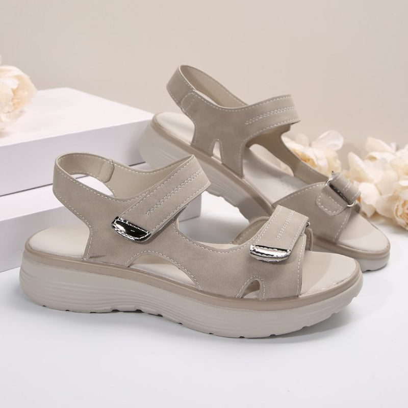 Mabel – Wedge Heel Sandals with Adjustable Straps