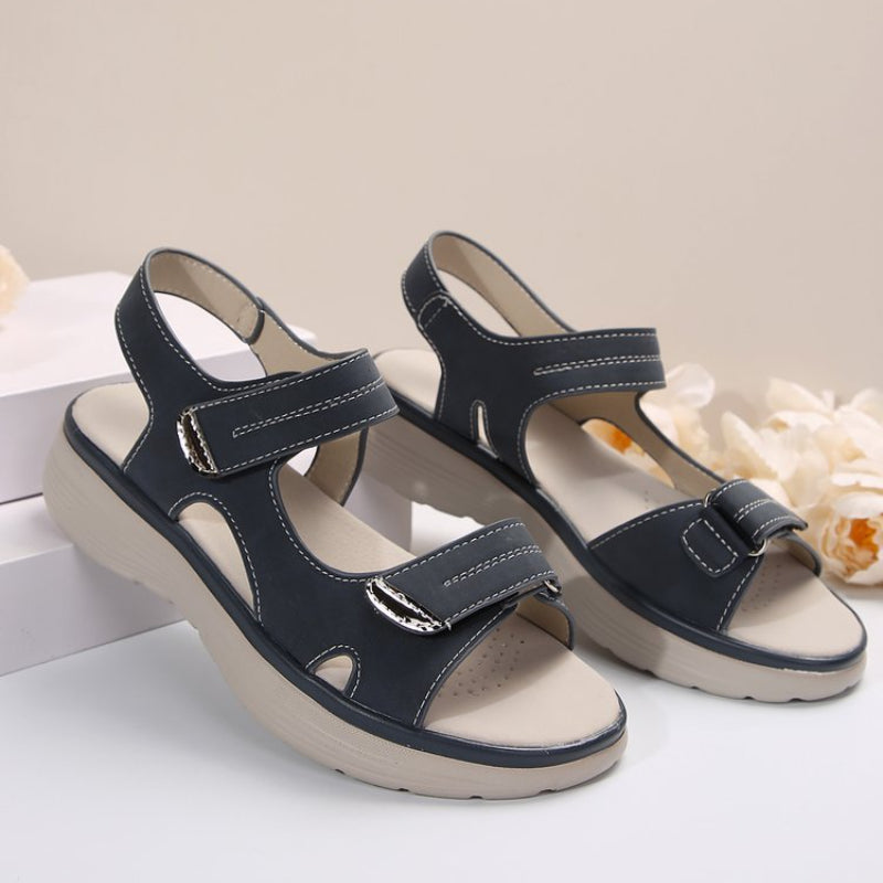 Mabel – Wedge Heel Sandals with Adjustable Straps