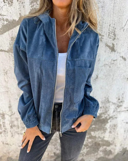 Ella – Corduroy Hooded Jacket
